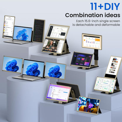 Triple Laptop Screen 15.6"