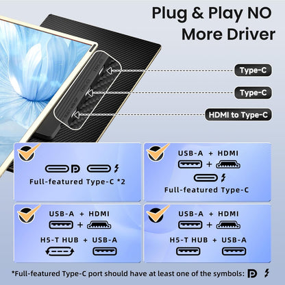 Triple Laptop Screen 15.6"